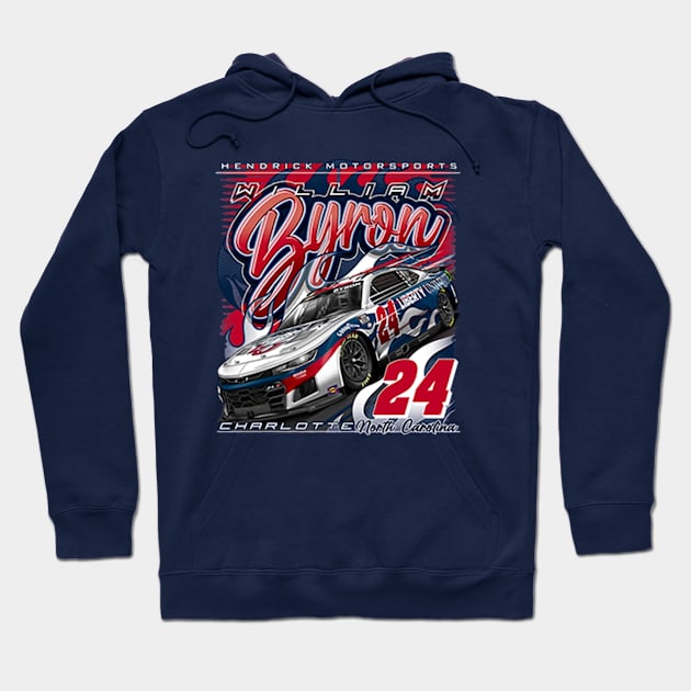 William Byron Motorsports Hoodie by art.Hamdan